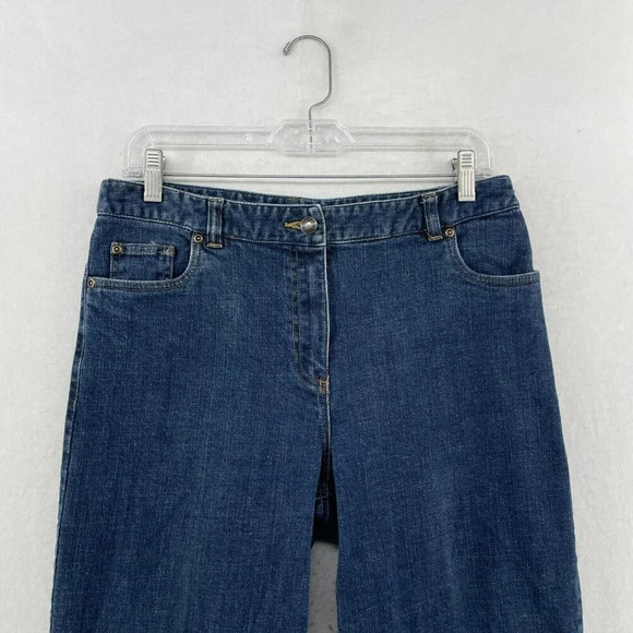 Charter Club Jeans Women's Sz 8P Blue Laura Fit Straight High-Rise Stretch Denim - Picture 6 of 11